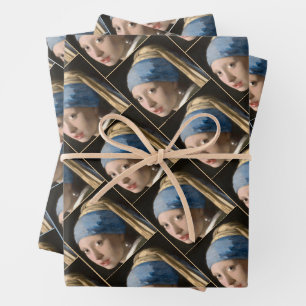 Girl with the pearl earring - Johannes Vermeer Wrapping Paper Sheets
