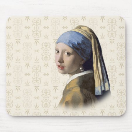 Girl With The Pearl Earring Mouse Pad