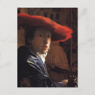 Girl with the Red Hat Postcard
