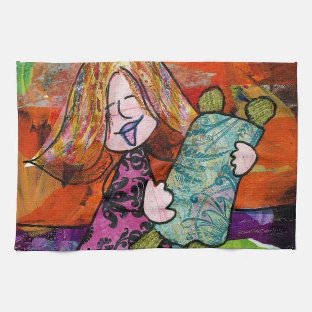 Girl with Torah Towel (Horizontal)