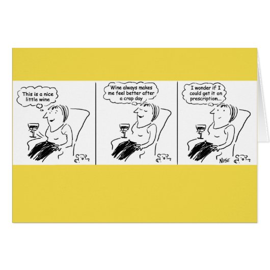 Girl Wonders if she can get Wine on Prescription (Front Horizontal)