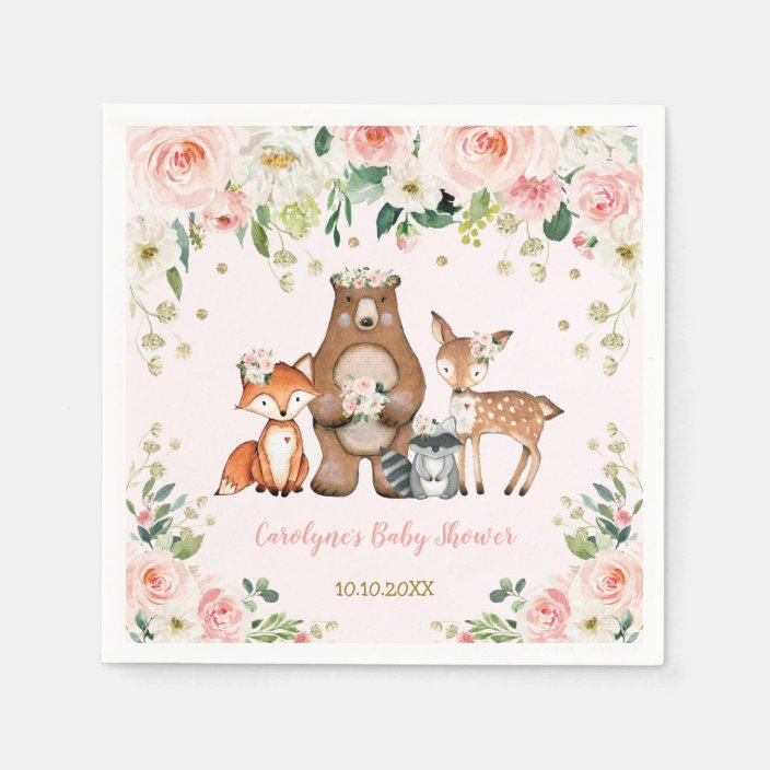 zazzle woodland baby shower