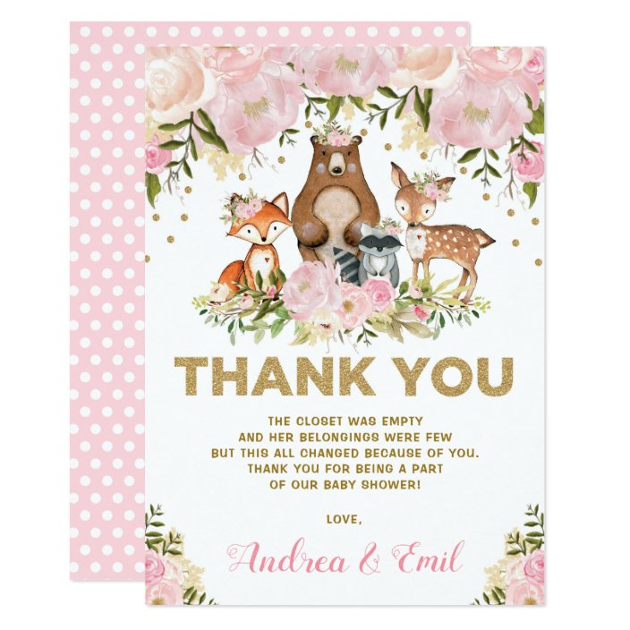 baby girl woodland theme