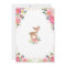 Girl Woodland Deer Baby Shower Invitation Floral