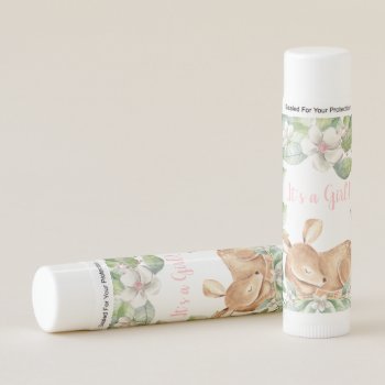 Girl Woodland Deer Baby Shower Lip Balm Favors by The_Vintage_Boutique at Zazzle