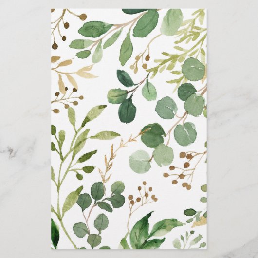 Girl Woodland Floral Who Said It Baby Shower Game (Back)