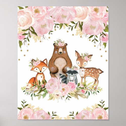 Girl Woodland Poster