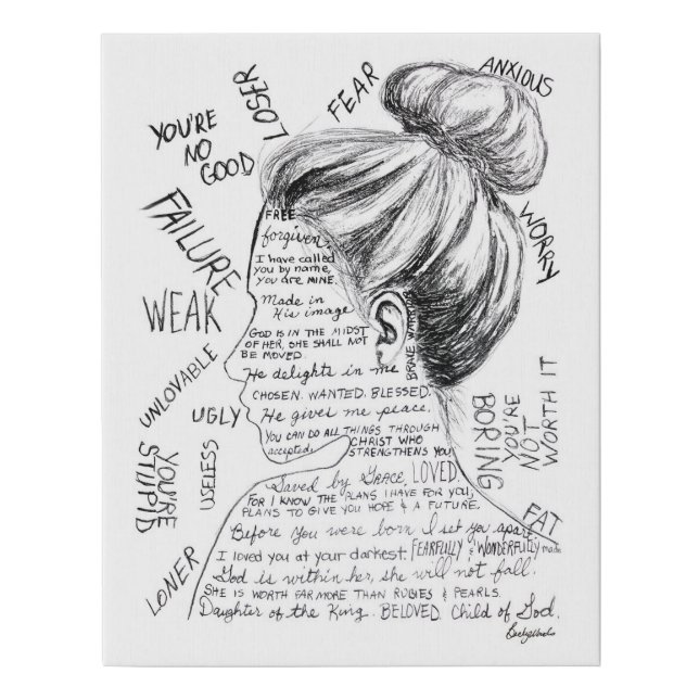 Girl Words- Foam Canvas (Front)