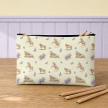 Girl Yellow Purple Horse Floral Pattern