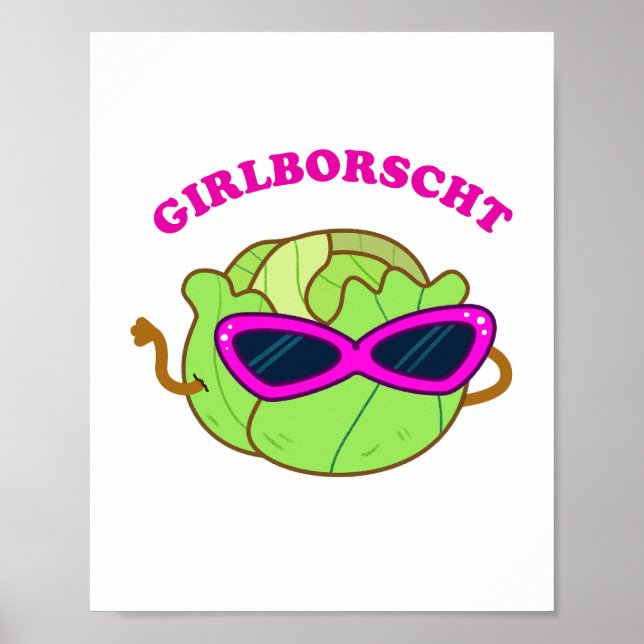 Girlborscht Fabulous Vegetable Pun Poster (Front)