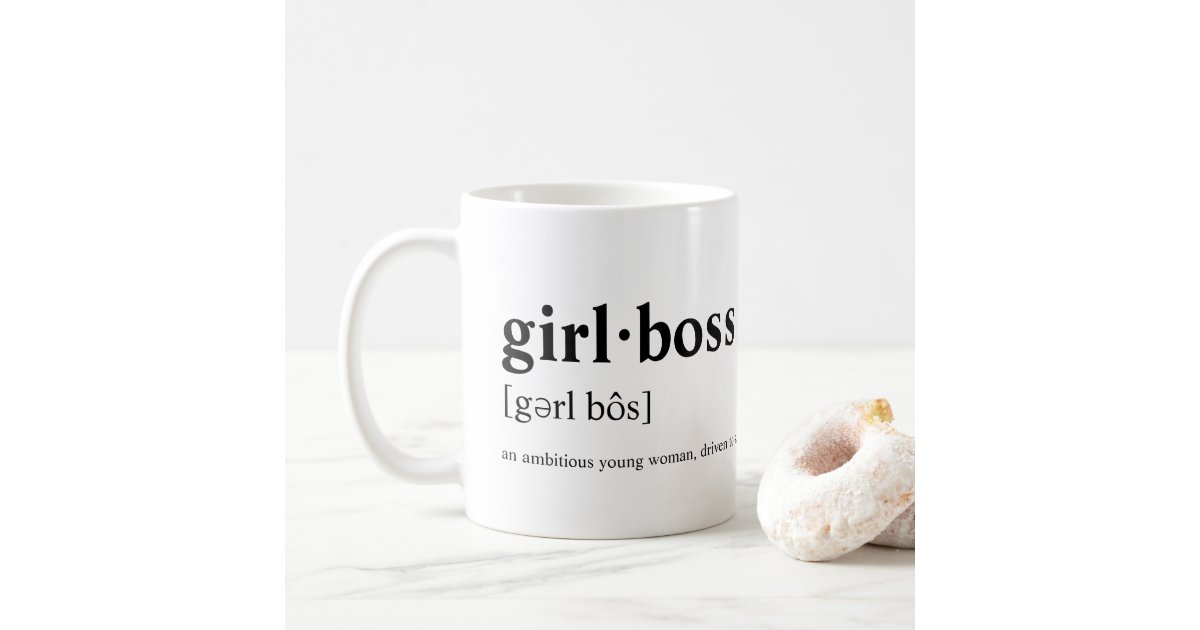 tsunamien beundre melodisk Girlboss - Dictionary meaning Coffee Mug | Zazzle