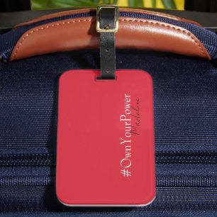 Girlboss Empowerment Gift - Personalized Name  Luggage Tag