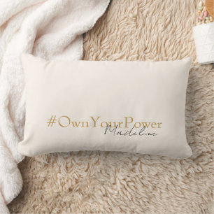 Girlboss Empowerment Gift - Personalized Name Lumbar Pillow