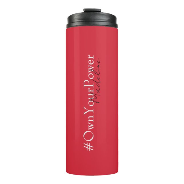 Girlboss Empowerment Gift - Personalized Name – Thermal Tumbler (Front)