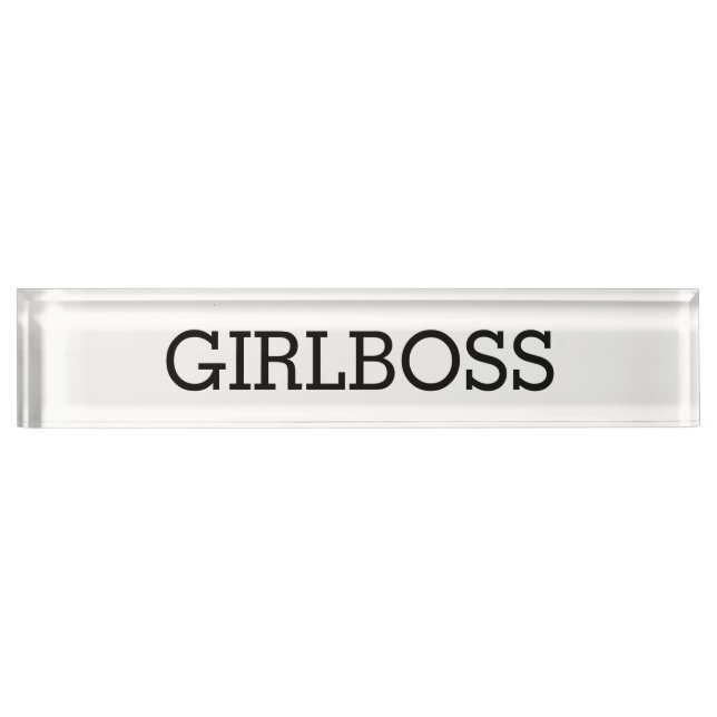 GIRLBOSS NamePlate (Front)