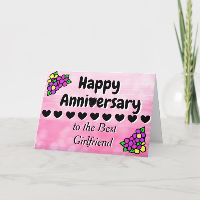 Girlfriend Anniversary to Wife Marriage Proposal Card (Front)