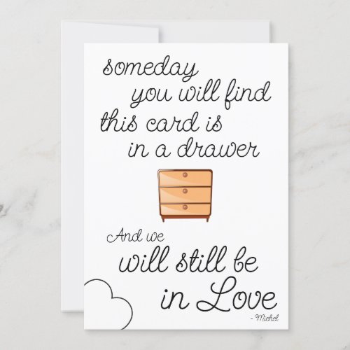 Girlfriend Gift Card for her Anniversary Love Card
