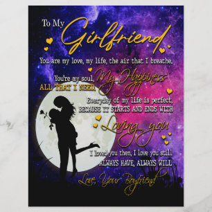Girlfriend Gifts Letter To My Girlfriend Letterhead