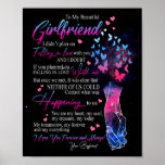 Girlfriend Gifts | Letter To My Girlfriend Poster<br><div class="desc">Girlfriend Gifts | To My Beautiful Girlfriend Falling In Love With You I Love You Forever And Always Love From Boyfriend</div>