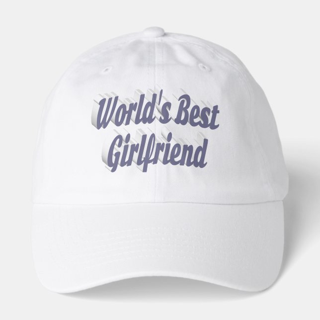 Girlfriend gray typography hat (Front)