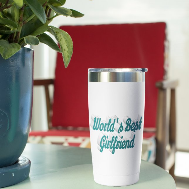 Girlfriend green half script insulated tumbler (Creator Uploaded)