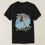 Girlfriend Grunge Heart Simple Modern Cool Photo T-Shirt<br><div class="desc">This simple and modern design is composed of modern simple playful script typography. Add custom photo.</div>