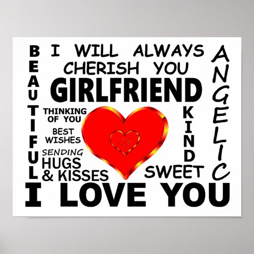 Girlfriend I Love You Poster