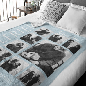 Girlfriend | Love You | Photo Collage Fleece Blanket