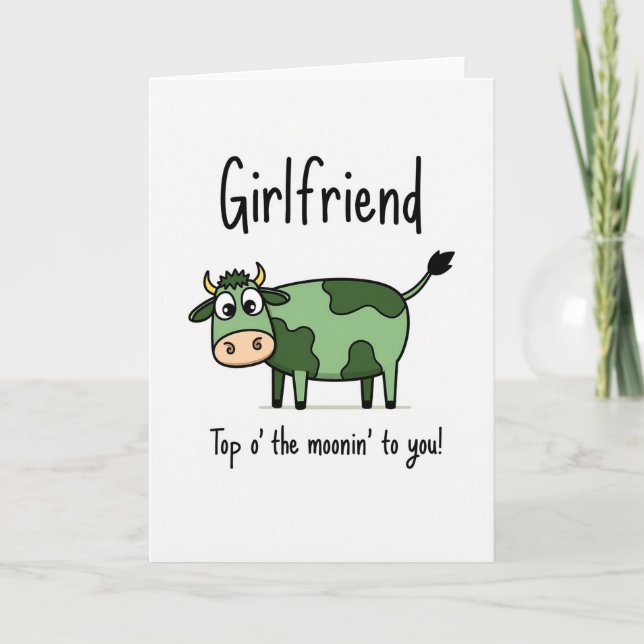 Girlfriend Moonin Cow Art Card (Front)