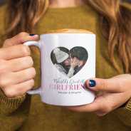 Girlfriend Photo Heart Gift Coffee Mug at Zazzle