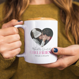 Girlfriend Photo Heart Gift Coffee Mug