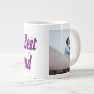 Girlfriend Photo purple typography Giant Coffee Mug