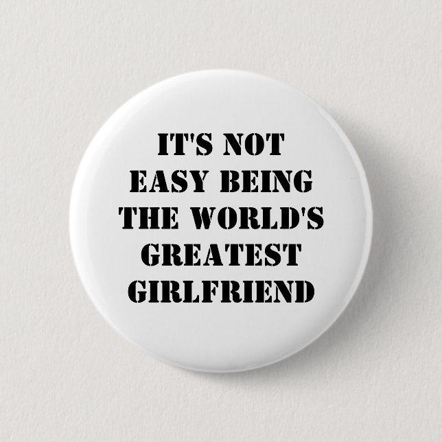 Girlfriend Pinback Button (Front)