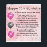 Girlfriend poem - 30th birthday design notepad<br><div class="desc">A great gift for a girlfriend on her 30th Birthday</div>