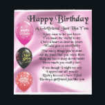 Girlfriend poem  -  Happy Birthday Notepad<br><div class="desc">A great gift for a girlfriend on her birthday.</div>