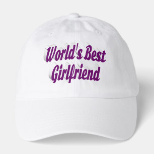 Girlfriend purple typography hat