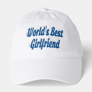 Girlfriend sea blue typography hat