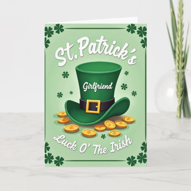 Girlfriend St Patricks Day Card (Front)