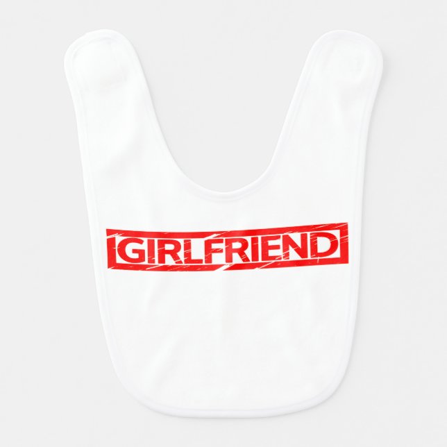 Girlfriend Stamp Baby Bib (Front)
