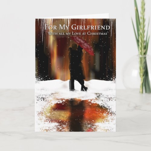 Girlfriend Stylish Christmas Holiday Card