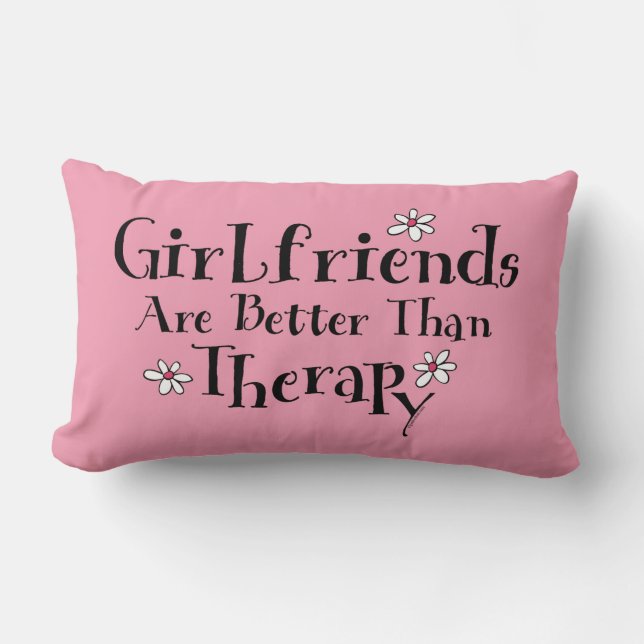 Girlfriend Therapy Lumbar Pillow (Front)
