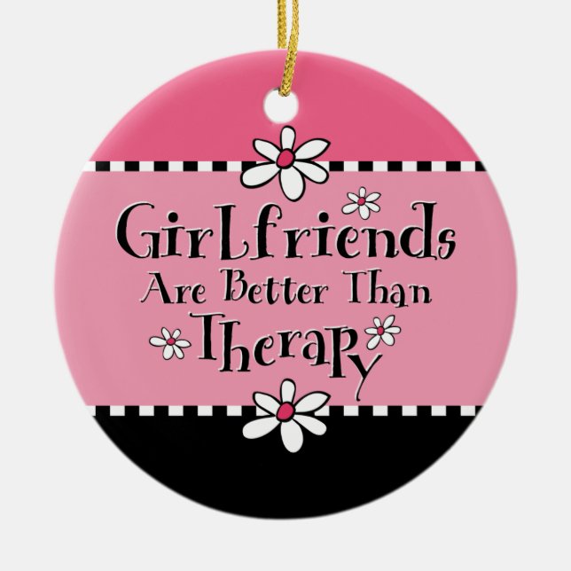 Girlfriend Therapy Personalized Ornament (Front)