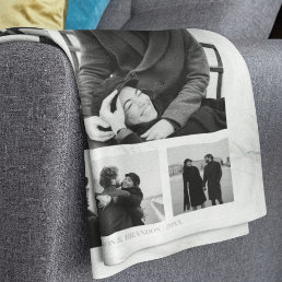 Girlfriend Together Forever Photo Collage Fleece Blanket