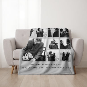 Girlfriend Together Forever Photo Collage Fleece Blanket