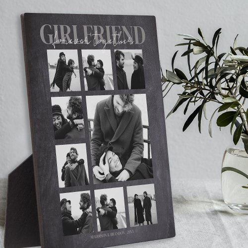 Girlfriend Together Forever Photo Collage Plaque