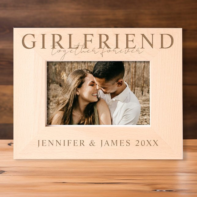 Girlfriend Together Forever Photo Engraved Frames (Creator Uploaded)