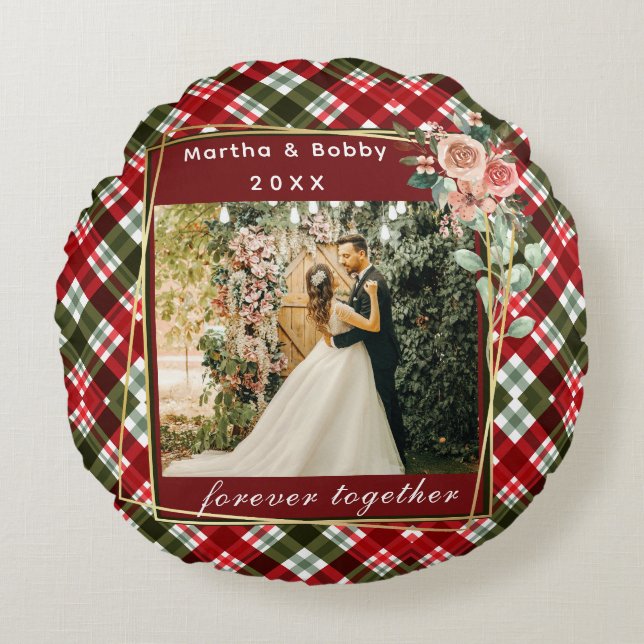 Girlfriend Together Forever Photo  Round Pillow (Front)