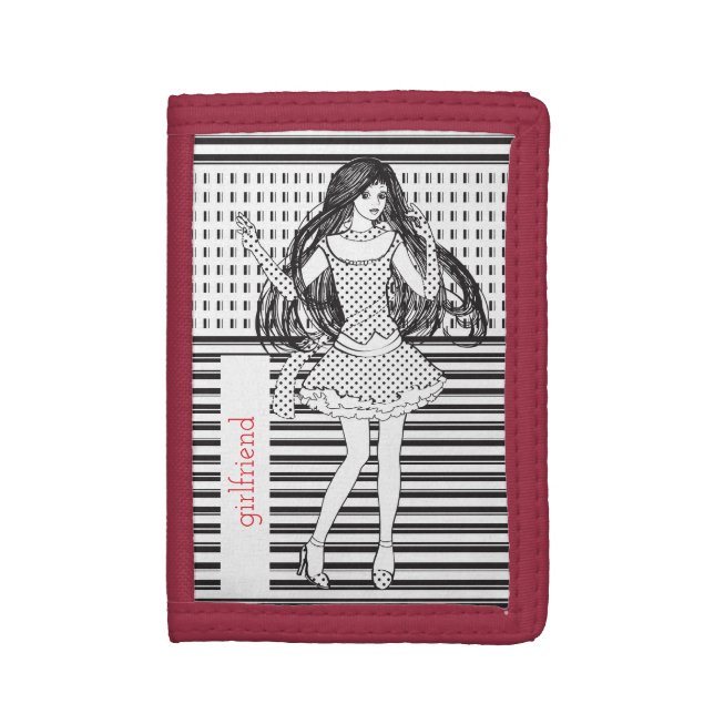 girlfriend trifold wallet (Front Vertical)