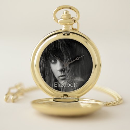 Girlfriend wife name photo pocket watch