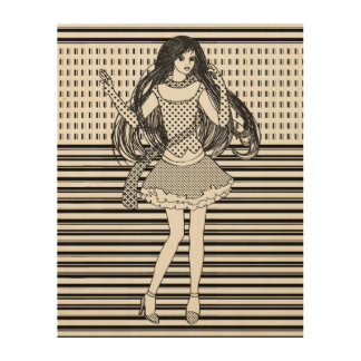 girlfriend wood wall art